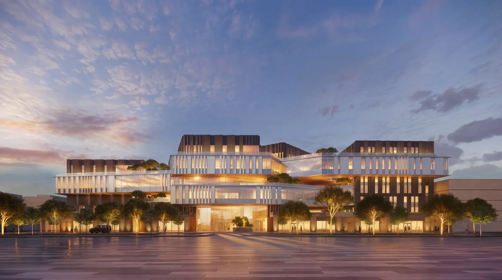Architectural rendering: South view
