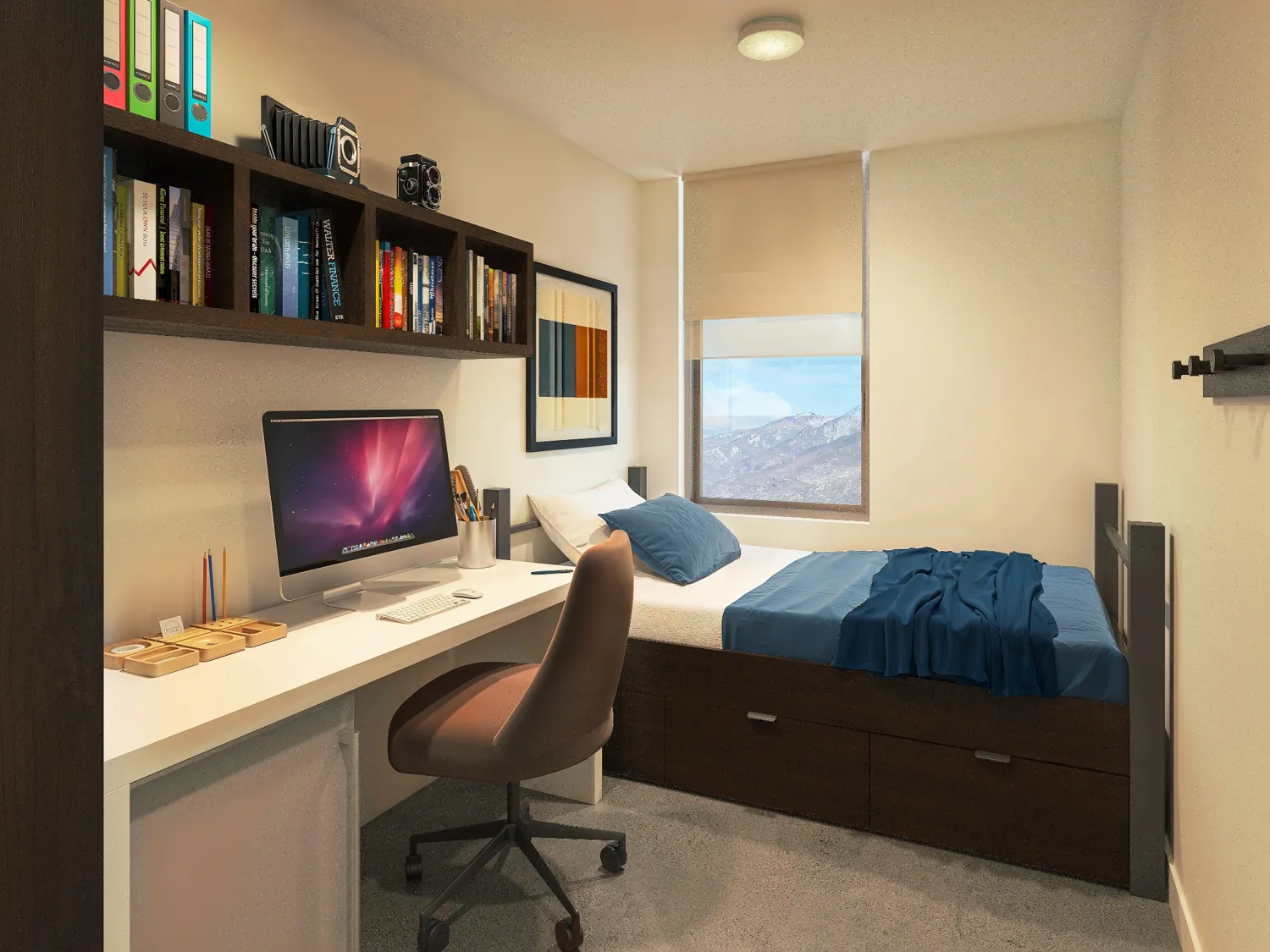 Architectural rendering of the student residence