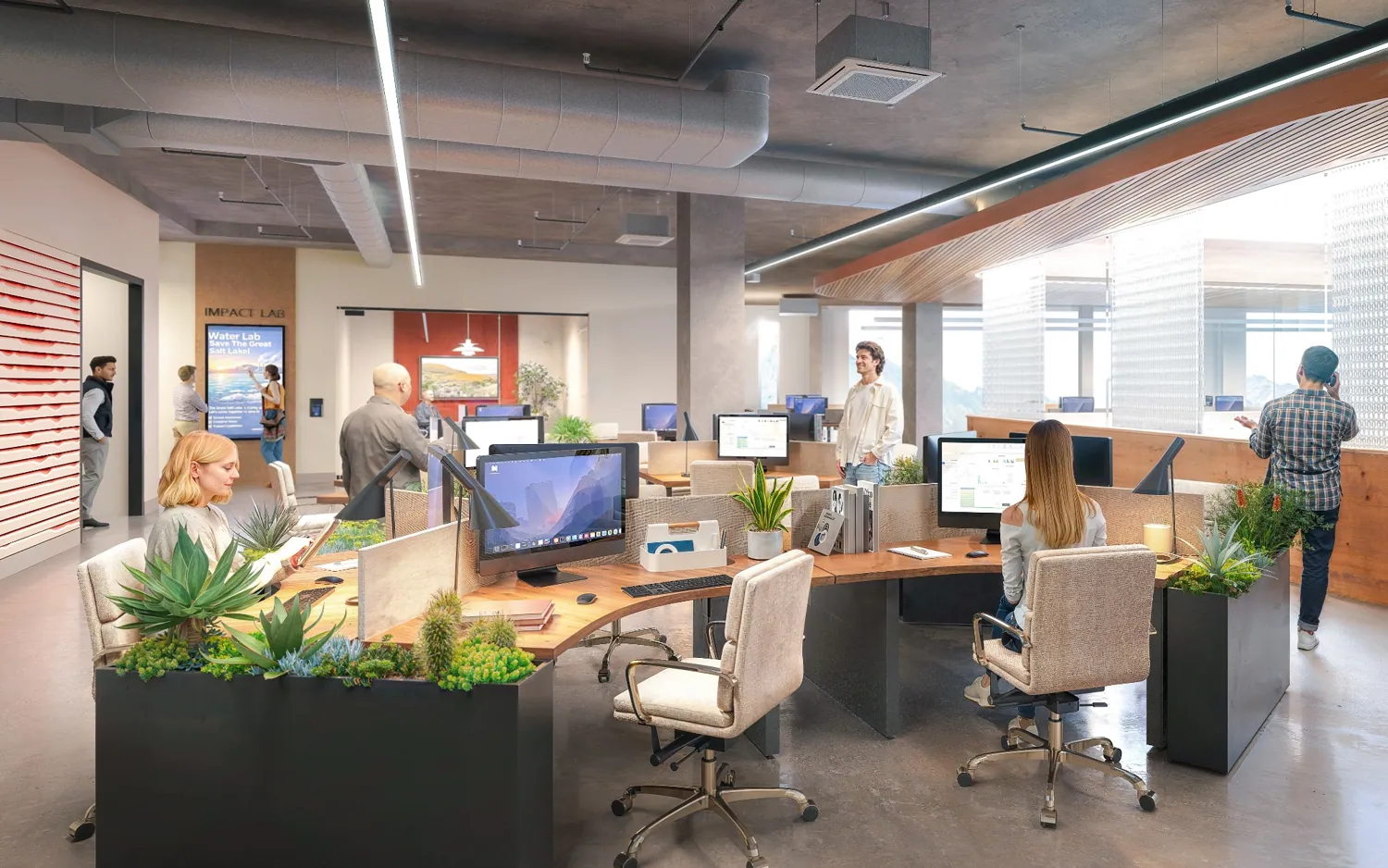 Architectural rendering of the innovation hub
